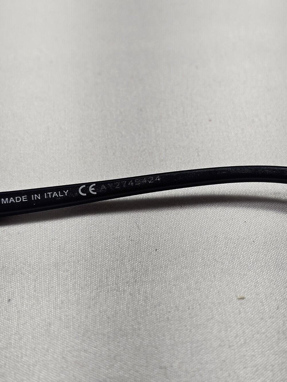 Burberry Eyeglasses Half Rim Rectangular Black Metal Frame B1049B 1001 51-18-135 - Picture 5 of 10